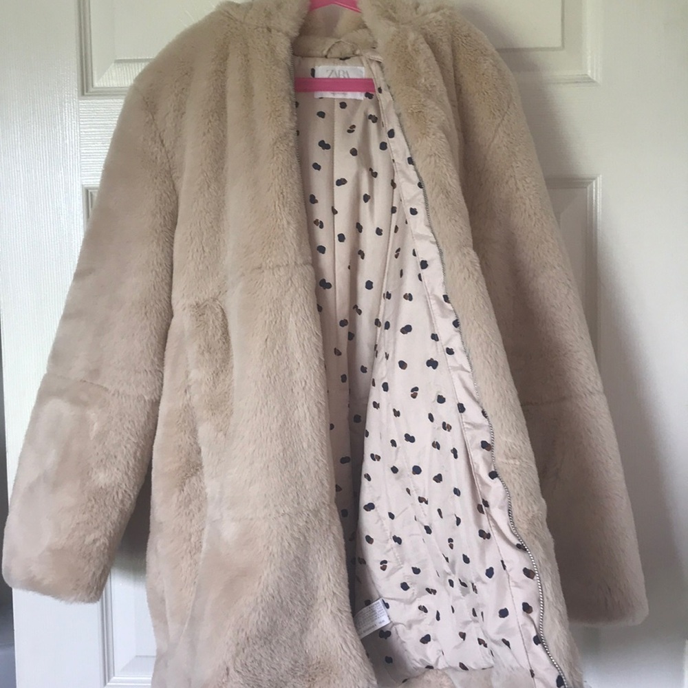 Zara fur coat